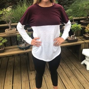 Pink long sleeve two color spirit jersey